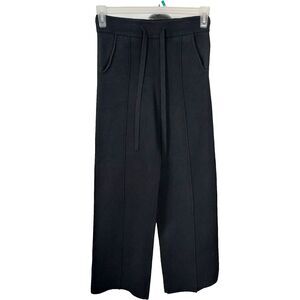 Bluivy Sweater Pants Black Elastic Drawstring Waist Pockets Womens size Medium